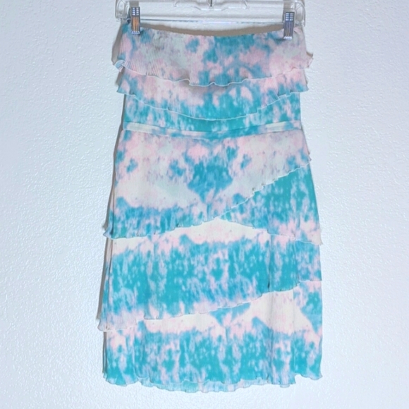 Pins & Needles Tie-Dye Pink/Blue Dress - Picture 1 of 8
